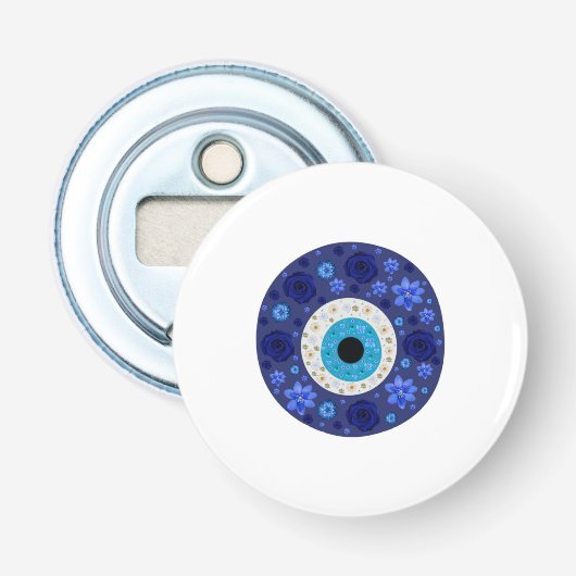 Flesopener Boeddhisme Hippie Button Flesopener (Voorkant)