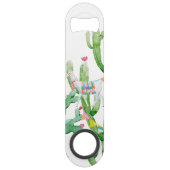 Flesopener Boho Llama Bohemian Cacti Desert Flo Speed Flessenopener (Achterkant)