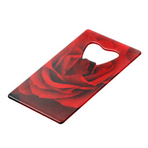 Flesopener brandrode roze Kaart Creditkaart Flessenopener