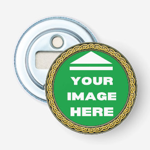 Flesopener - Gepersonaliseerd - Afbeelding/tekst t Button Flesopener