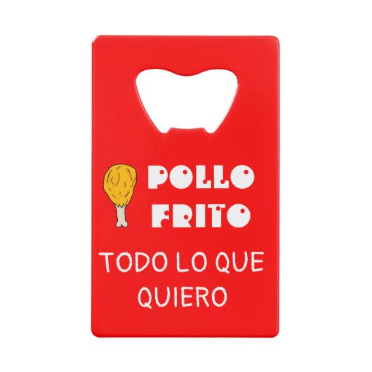 flesopener kippenpootje creditkaart flessenopener (Voorkant)