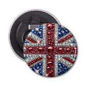 Flesopener met British Colours Design Button Flesopener (Voorkant)