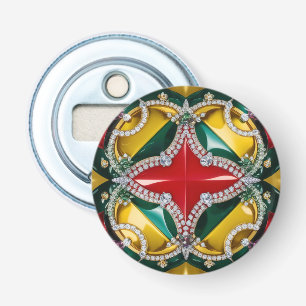 Flesopener met Los Angeles Colors Design Button Flesopener