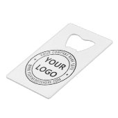 Flesopener met op maat gemaakt bedrijfslogo creditkaart flessenopener (Achterkant Gekanteld)