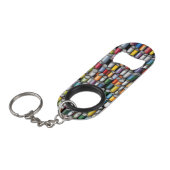 Flesopener met verfblik mini flessenopener (Voorkant Gekanteld)