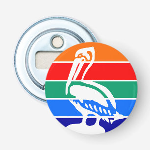 Flesopener met Vlag van Sint-Petersburg Button Flesopener