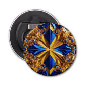 Flesopener met Zweden Design Button Flesopener (Voorkant)