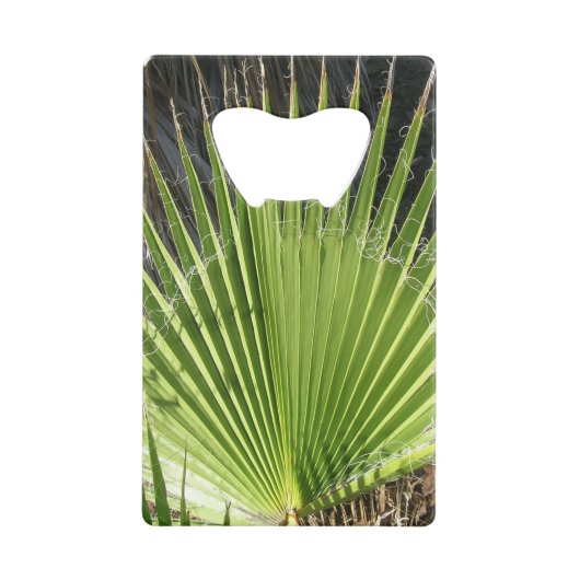 Flesopener - Palm Frond Creditkaart Flessenopener (Voorkant)