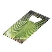 Flesopener - Palm Frond Creditkaart Flessenopener (Voorkant Gekanteld)