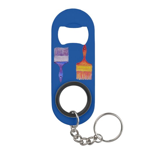 flesopener penseel sleutelhanger flessenopener (Achterkant)