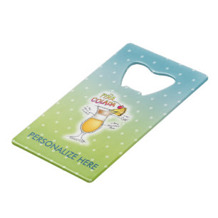 FLESOPENER - PINA COLADA RECIPE COCKTAIL ART CREDITKAART FLESSENOPENER