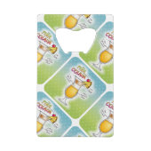 FLESOPENER - PINA COLADA RECIPE COCKTAIL ART CREDITKAART FLESSENOPENER (Achterkant)