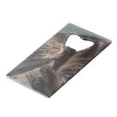 Flesopener voor Dave Credit Kaart Creditkaart Flessenopener (Voorkant Gekanteld)