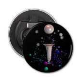 Flesopener voor kosmische symfonie button flesopener (Voorkant)