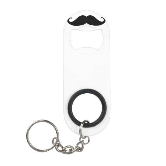 Flesopener voor snor (mini) mini flessenopener (Voorkant)