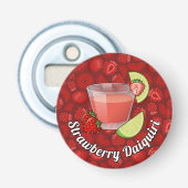 Flesopener voor Strawberry Daiquiri Button Flesopener (Voorkant)