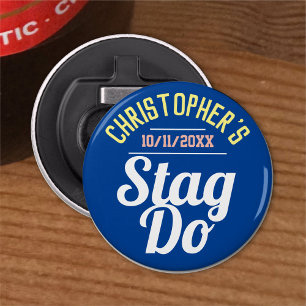 Flesopener voor vrijgezellenfeest voor mannen button flesopener