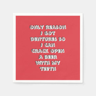 Flesopening Tanden Servetten