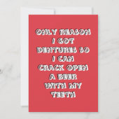 Flesopening Tanden Uitnodiging (Voorkant)