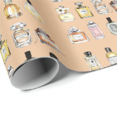 Flespatroon voor luxe parfum cadeaupapier (Rol Hoek)