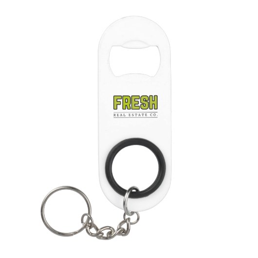FLESSE flesopener met sleutelhanger (mini) Mini Flessenopener (Voorkant)