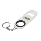 FLESSE flesopener met sleutelhanger (mini) Mini Flessenopener (Voorkant Gekanteld)