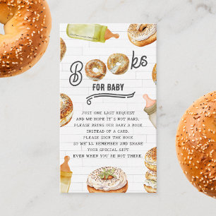 Flessen & Bagels Baby shower Brunch Boek Aanvraag Informatiekaartje