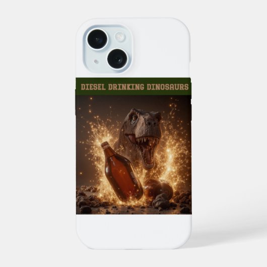 Flessen bier breken iPhone 15 case (Achterkant)
