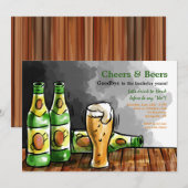 Flessen Bier Uitnodiging (Voorkant / Achterkant)