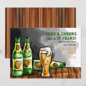 Flessen Bier Uitnodiging (Voorkant / Achterkant)