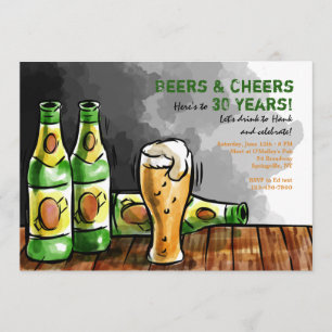 Flessen Bier Uitnodiging