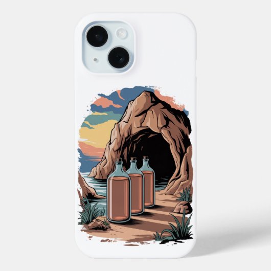 Flessen bij een grotingang Case-Mate iPhone case (Achterkant)