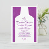 flessen Bridal Shower Invitations Kaart (Staand voorkant)
