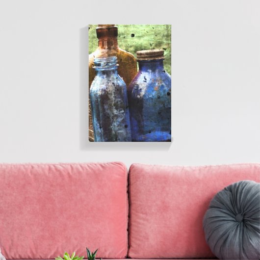  flessen canvas afdruk (Insitu (Woonkamer))