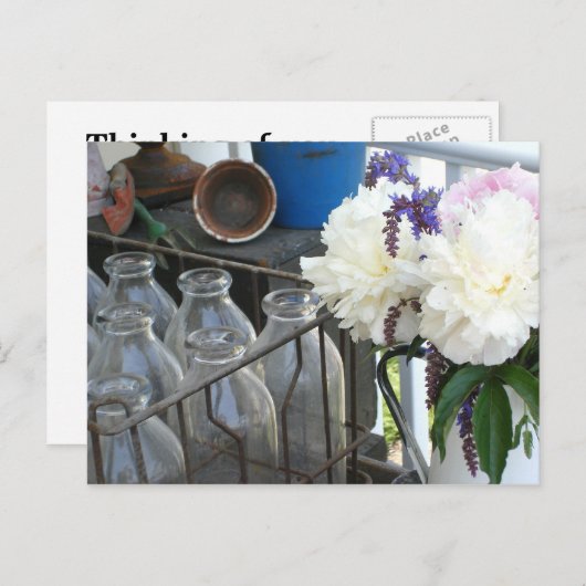  flessen - Denk aan uw Briefkaart (Voorkant / Achterkant)