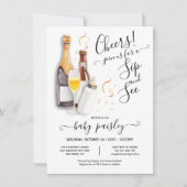 Flessen en Baby shower bier Kaart (Voorkant)