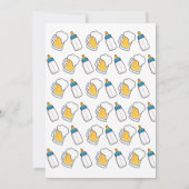 Flessen en Baby shower voor bier Kaart (Achterkant)