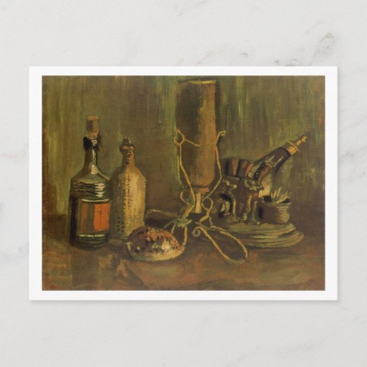 Flessen en Cowrie Shell, Vincent van Gogh Briefkaart (Voorkant)