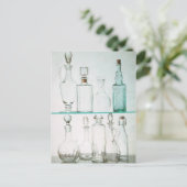 Flessen en decanters briefkaart (Staand voorkant)