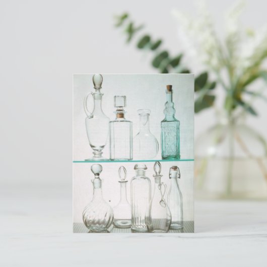 Flessen en decanters briefkaart (Staand voorkant)