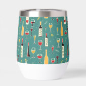 Flessen en glazen patroon (Achterkant)