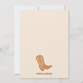 Flessen en laarzen Hand getrokken Baby shower Kaart (Achterkant)