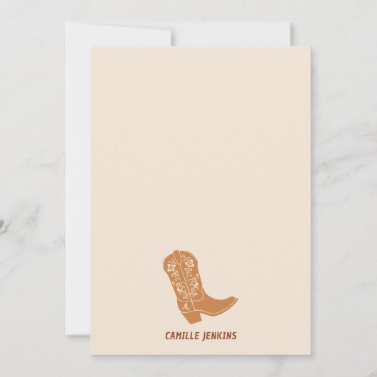 Flessen en laarzen Hand getrokken Baby shower Kaart (Achterkant)