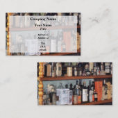 Flessen in het algemeen visitekaartje (Voorkant / Achterkant)