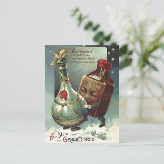 Flessen in liefde briefkaart (Staand voorkant)