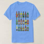 Flessen met beste bier T T-shirt (Design voorkant)