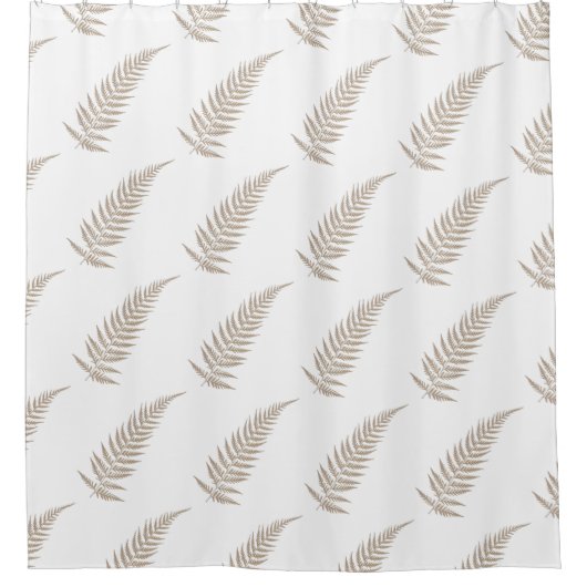 Flessen met botanisch fern lef - Vermengen en matc Douchegordijn (Voorkant)