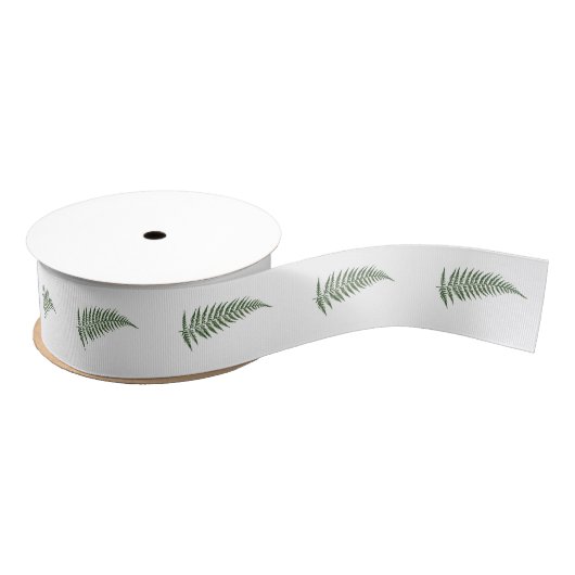 Flessen met botanisch fern lef - Vermengen en matc Grosgrain Lint (Spoel)
