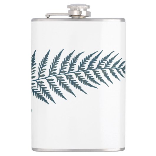 Flessen met botanisch fern lef - Vermengen en matc Heupfles (Voorkant)