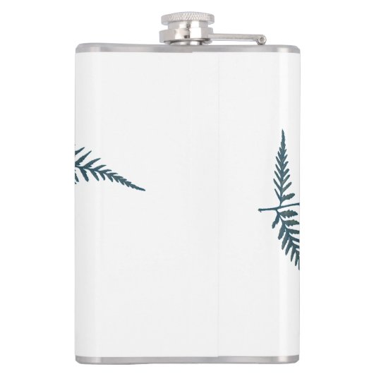 Flessen met botanisch fern lef - Vermengen en matc Heupfles (Achterkant)